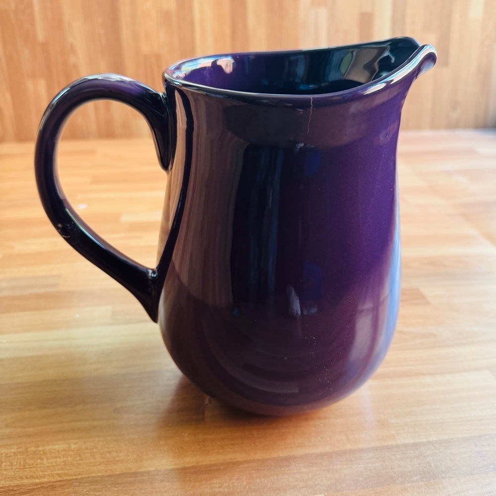 Preferred stock stoneware purple pitcher
